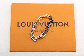 Louis Vuitton LV rose gold silver black three-color splicing tempered bamboo bracelet-3624