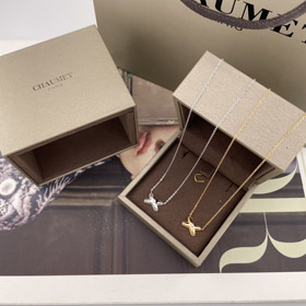 Chaumet Paris Lifelong Joy Necklace Rose Gold White Gold Diamond Clavicle Necklace-3906