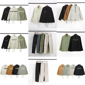 ESSENTIALS 3M Reflective Letter Logo Coach Jacket-5022